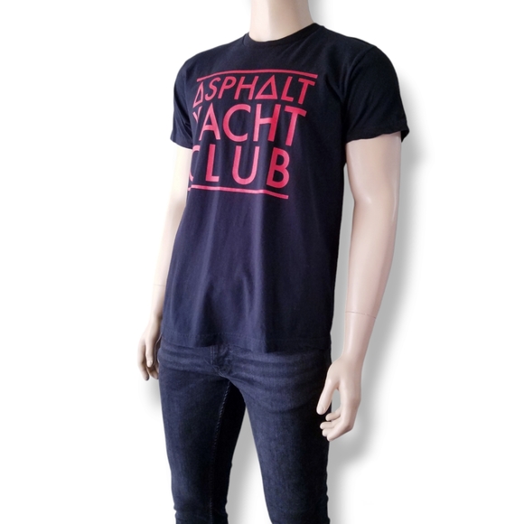 Asphalt Yacht Club X American Apparel Logo Print T-Shirt - Picture 7 of 8